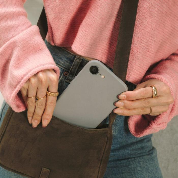 Bild 5, Tech-Protect iPhone 16e Skal MagSafe Liquid Silicone Stone Grey