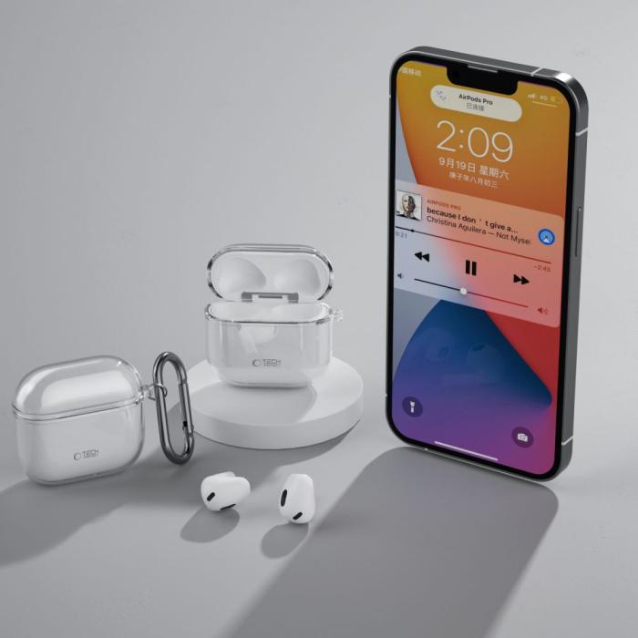 Bild 5, Tech-Protect AirPods 4 Skal FlexAir Transparent