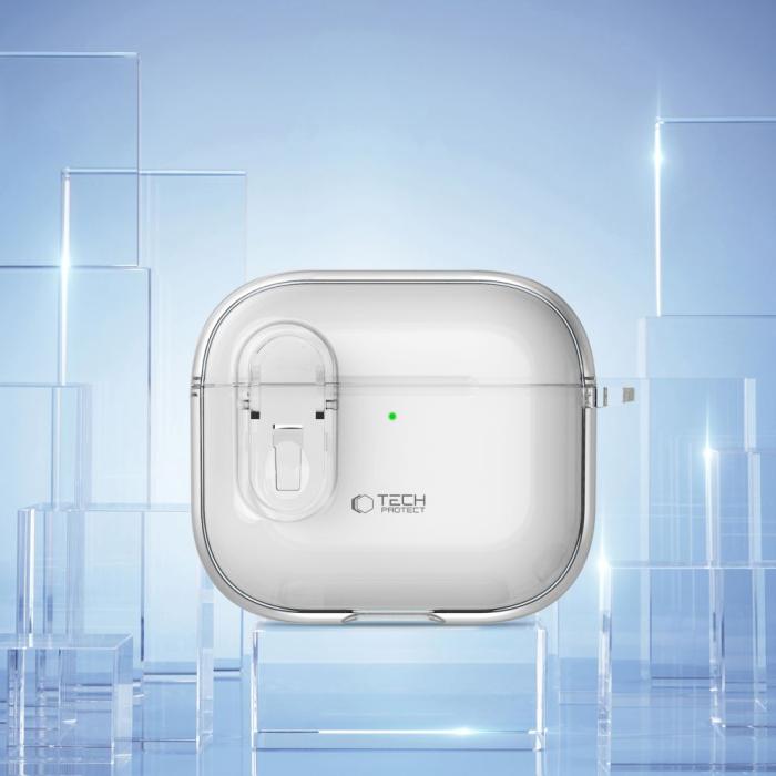 Bild 3, Tech-Protect AirPods 4 Skal Slim Hook Transparent