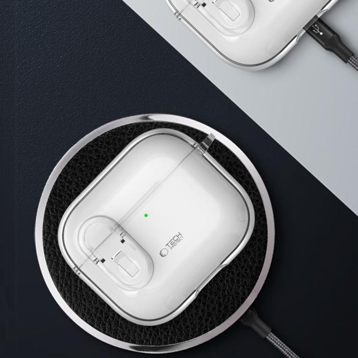 Bild 5, Tech-Protect AirPods 4 Skal Slim Hook Transparent