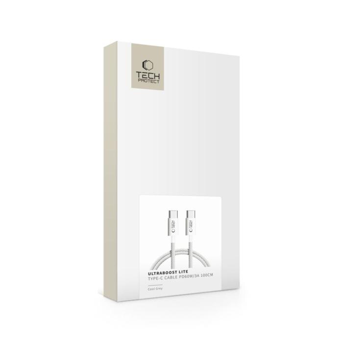 Bild 6, Tech-Protect 1m 60W/3A PD USB-C-USB-C Kabel UltraBoost