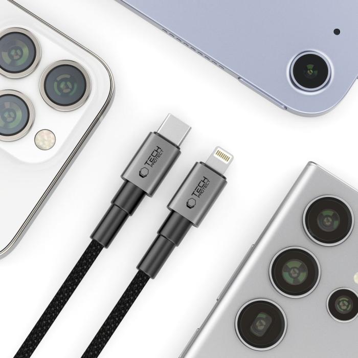 Bild 4, Tech-Protect 2m 27W/3A PD Lightning-USB-C Kabel UltraBoost
