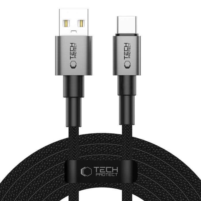 Bild 1, Tech-Protect 3m 15W/3A USB-C Kabel UltraBoost Iron Grey
