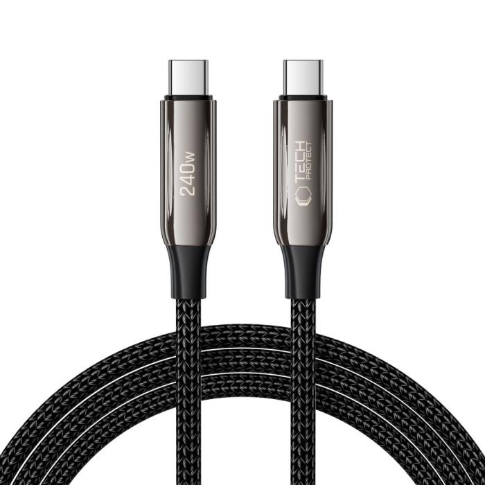 Bild 1, Tech-Protect 2m 240W/QC4.0 PD USB-C-USB-C Kabel UltraBoost