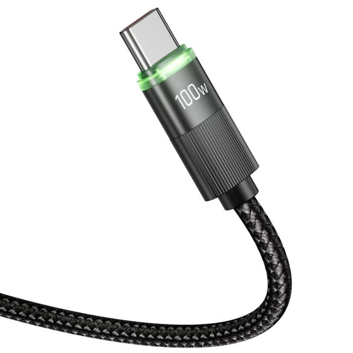 Bild 2, Tech-Protect 1.8m 100W/5A PD USB-C-USB-C Kabel UltraBoost