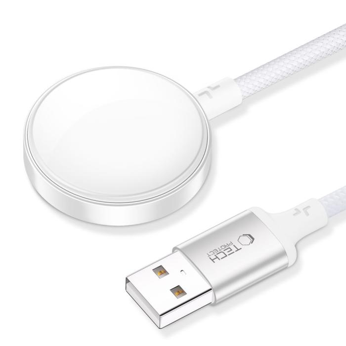 Bild 2, Tech-Protect 1m Apple Watch Laddare UltraBoost Vit