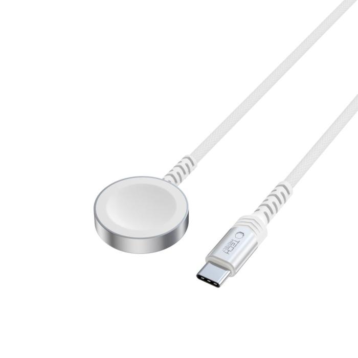 Bild 2, Tech-Protect 1.2m Apple Watch Laddare UltraBoost Vit