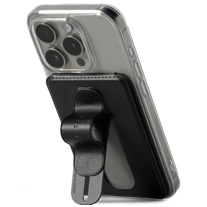 Bild 3, Ringke Magnetisk MagSafe Korthållare Wallet Slide Grip Svart