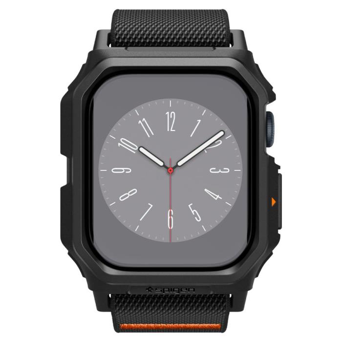 Bild 2, Spigen Apple Watch 10 42 mm Armband Lite Fit 'Pro' Svart
