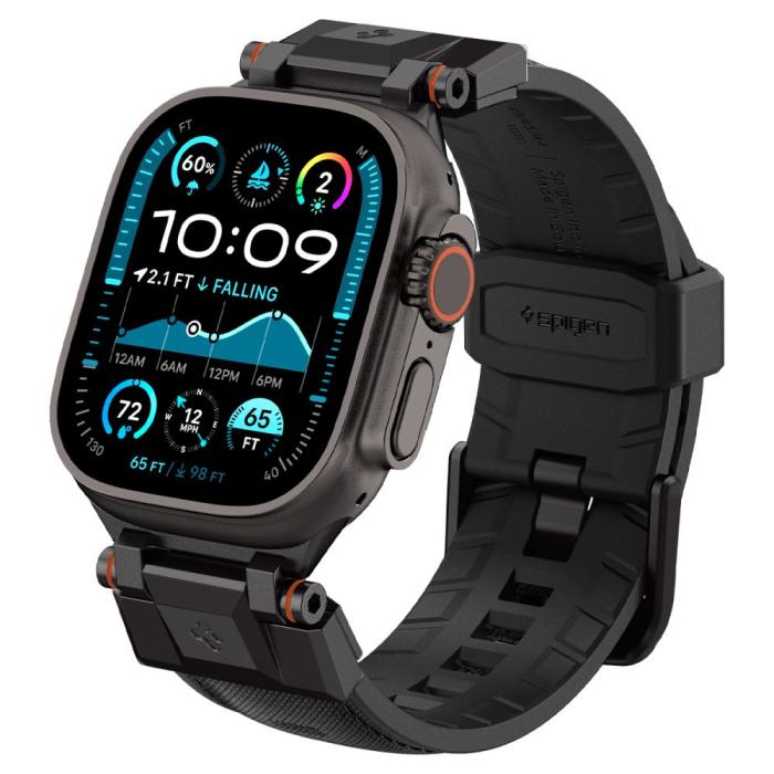 Bild 3, Spigen Apple Watch 42/44/45/46/49 mm Armband DuraPro Armor