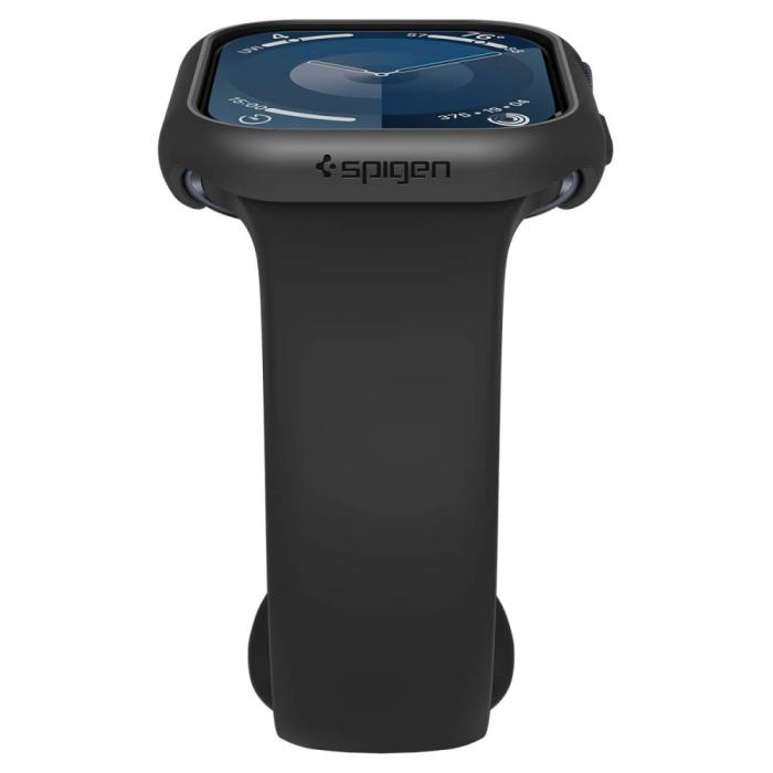 Bild 5, Spigen Apple Watch 10 46 mm Skal Thin Fit Svart