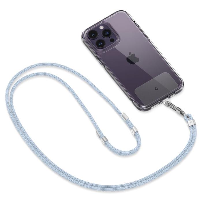 Bild 4, Spigen Mobilsnöre / Handledsrem Strap Set Mute Blue