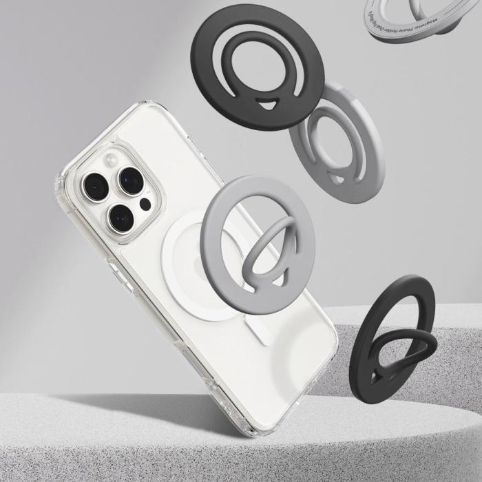 Bild 5, Spigen Magnetisk MagSafe Ringhållare Dual Pop Svart