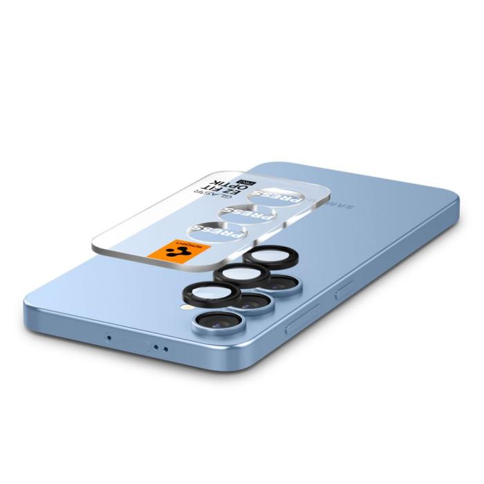 Bild 5, Spigen Galaxy S25 2-PACK Linsskydd Optik GLAS.tR 