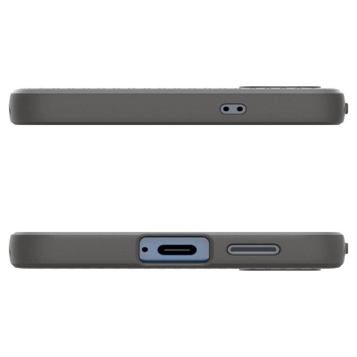 Bild 6, Spigen Samsung Galaxy S25 Skal Liquid Air Marble Grey