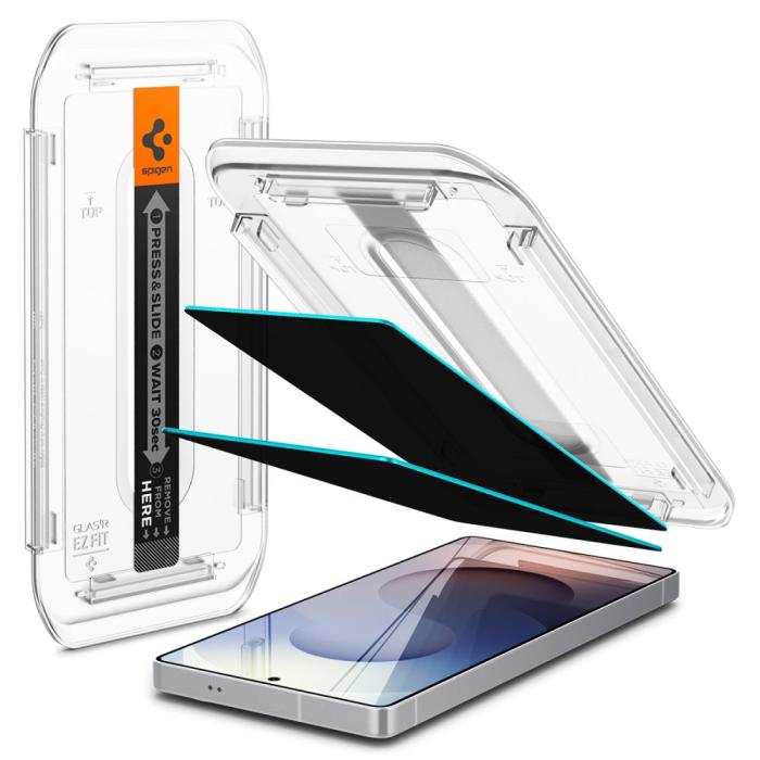 Bild 2, Spigen Galaxy S25 Ultra 2-PACK Skärmskydd GLAS.tR 