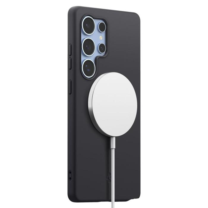 Bild 6, Spigen Samsung Galaxy S25 Ultra Skal MagSafe Silicone Fit Svart