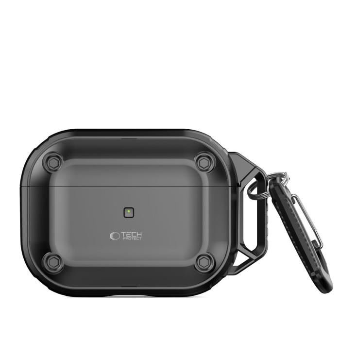 Bild 4, Tech-Protect AirPods Pro 2/1 Skal Rough Hook Svart