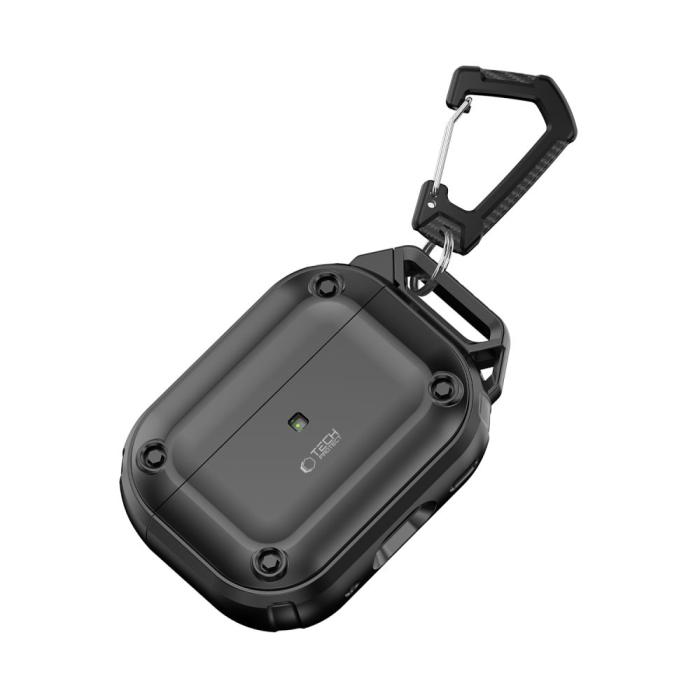 Bild 5, Tech-Protect AirPods Pro 2/1 Skal Rough Hook Svart
