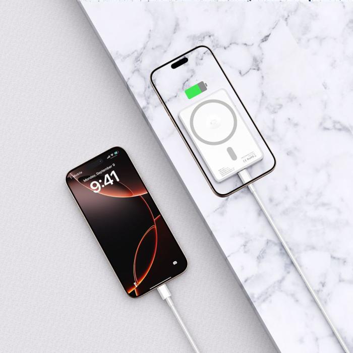 Bild 6, Tech-Protect 5000 mAh MagSafe Powerbank LifeMag Silver