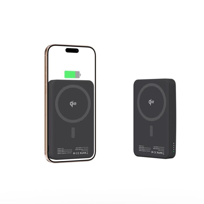 Bild 4, Tech-Protect 10000 mAh Qi2 MagSafe Powerbank LifeMag Svart