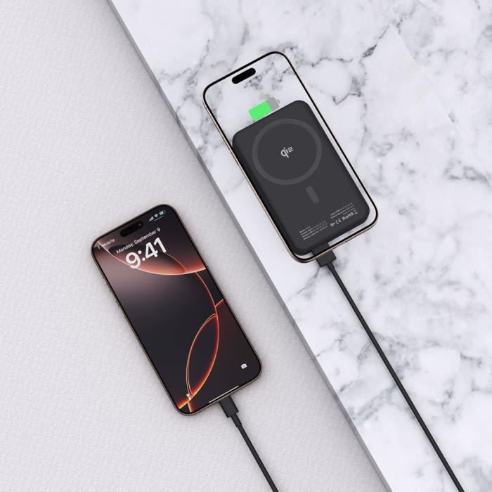 Bild 6, Tech-Protect 10000 mAh Qi2 MagSafe Powerbank LifeMag Svart