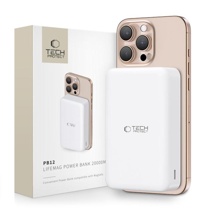 Bild 1, Tech-Protect 20000 mAh MagSafe Powerbank LifeMag Vit