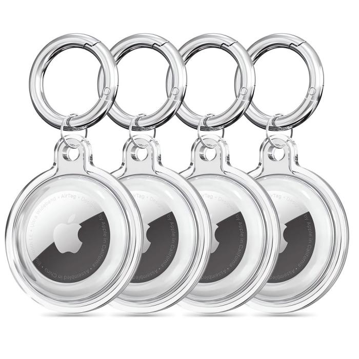 Bild 1, Tech-Protect Apple AirTag 4-PACK Hållare Icon Transparent