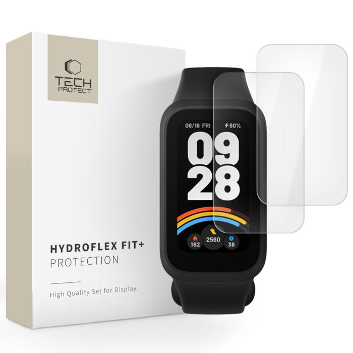 Bild 1, Tech-Protect Xiaomi Smart Band 9 2-PACK Skärmskydd