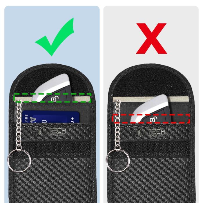 Bild 2, Tech-Protect RFID Signalblockerande Fodral Kolfiber Textur