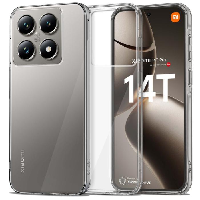 Bild 1, Tech-Protect Xiaomi 14T Pro Skal FlexAir Hybrid Transparent