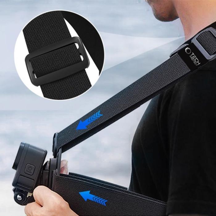 Bild 2, Tech-Protect Bröstsele För GoPro / DJI Actionkamera Svart