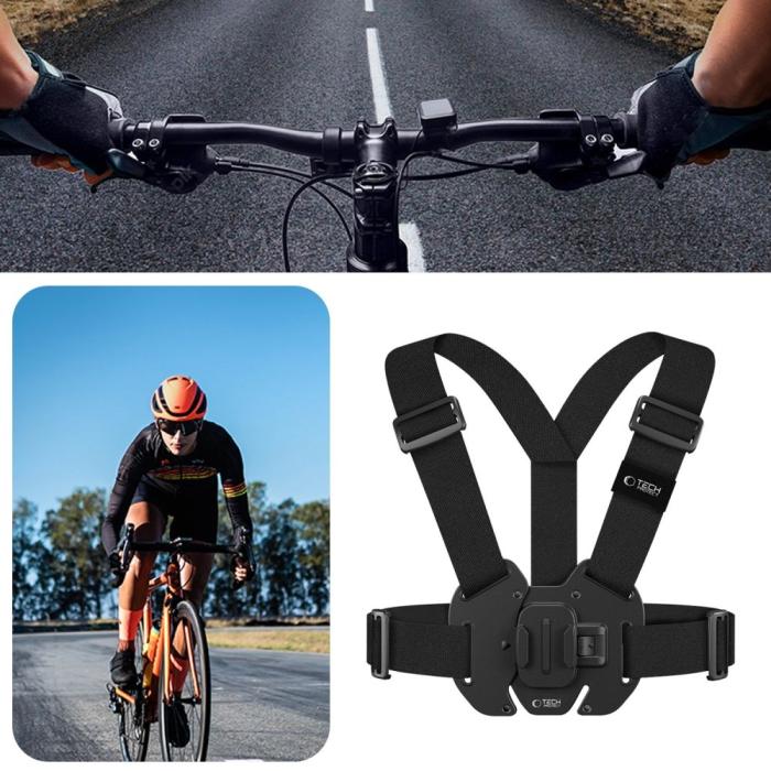 Bild 4, Tech-Protect Bröstsele För GoPro / DJI Actionkamera Svart