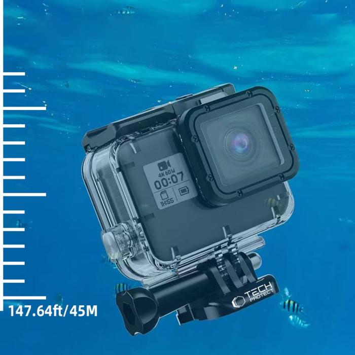 Bild 3, Tech-Protect GoPro Hero 5/6/7 Vattentät Fodral Transparent