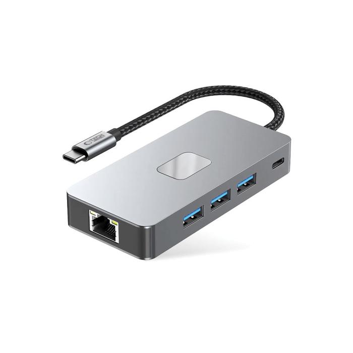 Bild 2, Tech-Protect 9in1 USB-C Hub - USB-C/USB 3.0/2.0/HDMI/SD/TF/RJ45
