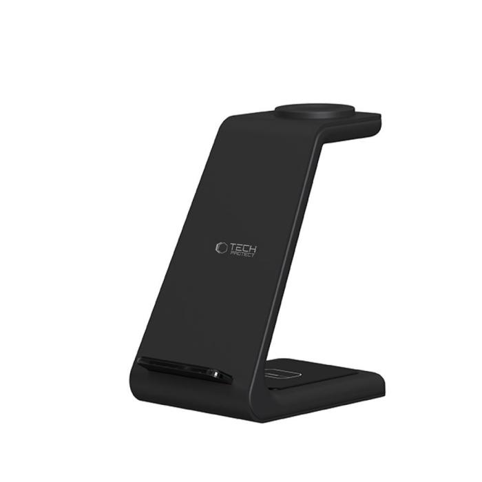 Bild 3, Tech-Protect 15W Qi 3in1 Trådlös Laddare Apple Svart