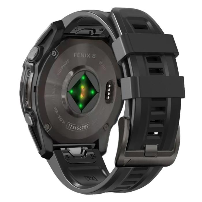 Bild 2, Tech-Protect Garmin Fenix 20 mm Armband Silicone Svart