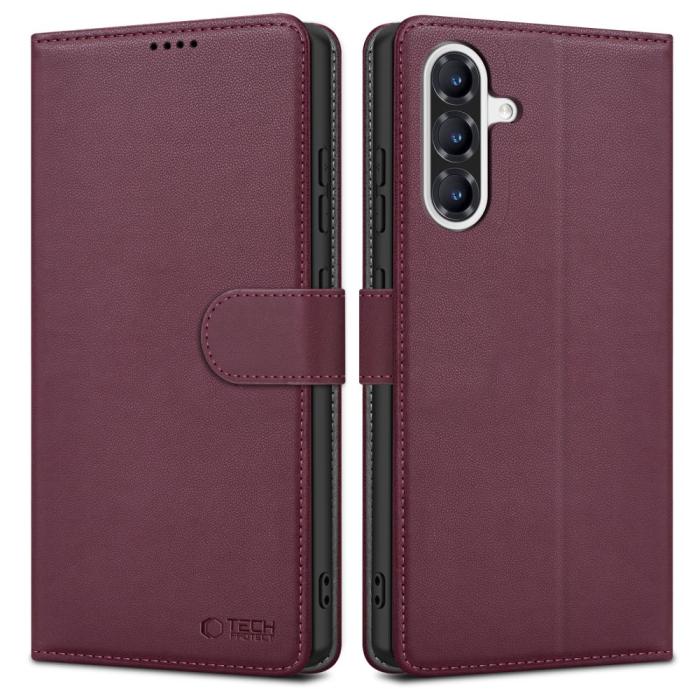 Bild 1, Tech-Protect Samsung Galaxy A36 5G Fodral Läder Mulberry