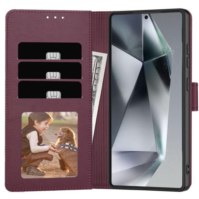 Bild 3, Tech-Protect Samsung Galaxy A56 5G Fodral Läder Mulberry