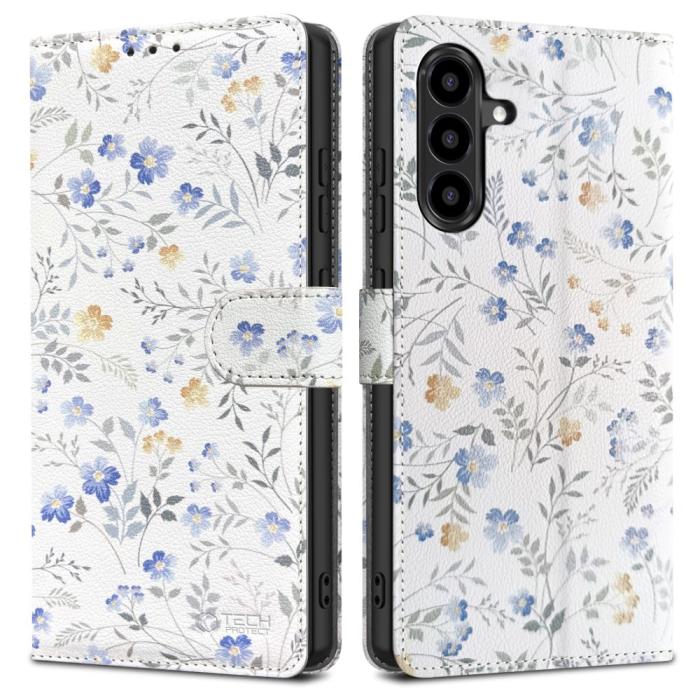 Bild 1, Tech-Protect Galaxy A56 5G Fodral Läder Spring Flowers