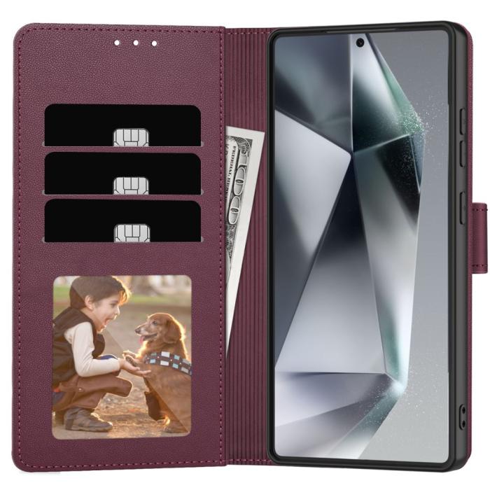 Bild 3, Tech-Protect Samsung Galaxy S25 Ultra Fodral Läder Mulberry
