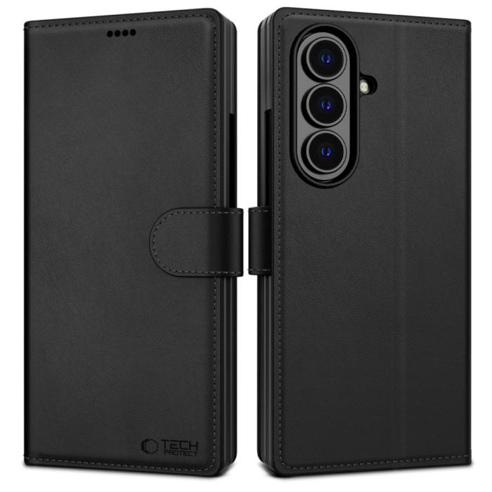 Bild 1, Tech-Protect Galaxy Z Fold 7 Fodral Läder Svart