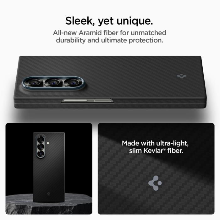 Bild 2, Spigen Galaxy Z Fold 7 Skal AirSkin Aramid Svart