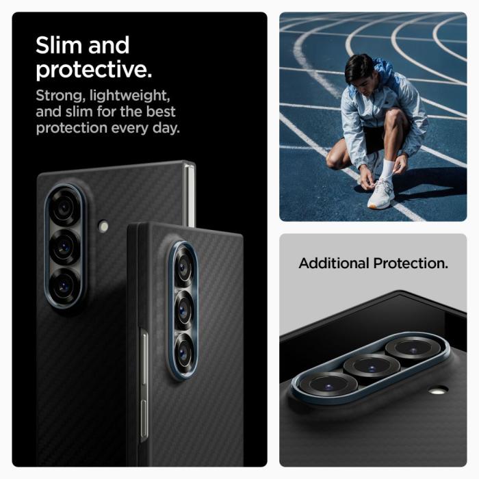 Bild 4, Spigen Galaxy Z Fold 7 Skal AirSkin Aramid Svart