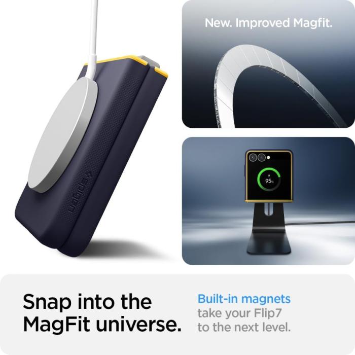 Bild 3, Spigen Galaxy Z Flip 7 Skal MagSafe Nano Pop Blueberry Navy