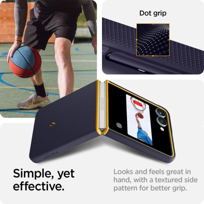 Bild 4, Spigen Galaxy Z Flip 7 Skal MagSafe Nano Pop Blueberry Navy