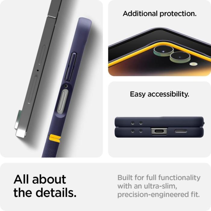 Bild 5, Spigen Galaxy Z Flip 7 Skal MagSafe Nano Pop Blueberry Navy