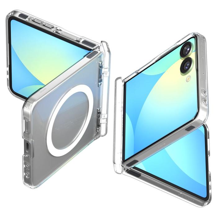Bild 1, Spigen Galaxy Z Flip 7 Skal MagSafe Ultra Hybrid Pro Clear/White
