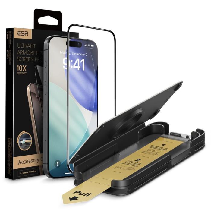 Bild 1, ESR iPhone 17 Pro UltraFit Armorite Pro Skärmskydd Härdat Glas