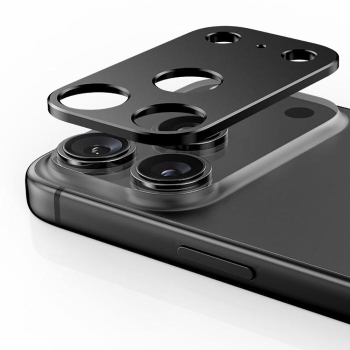 Bild 2, Tech-Protect iPhone 17 Pro Linsskydd CamAlloy Fit+ Svart